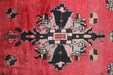 Traditional Red Vintage Medallion Handmade Oriental Wool Rug 102cm x 246cm medallion homelooks.com