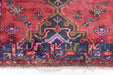 Traditional Antique Multi Coloured Medallion Handmade Wool Rug 101cm x 200cm edge design details homelooks.com