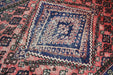 Traditional Antique Red Medallion Handmade Oriental Wool Rug 140cm x 322cm medallion over-view homelooks.com