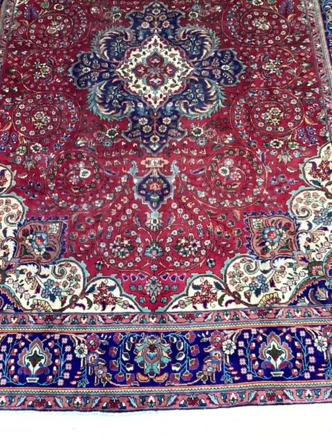 Traditional Antique Area Carpets Wool Handmade Oriental Rugs 295 X 397 cm bottom view homelooks.com