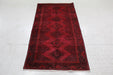 Traditional Vintage Red Multi Medallion Handmade Wool Rug 96cm x 180cm homelooks.com