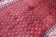 Traditional Red Vintage Botemir Design Handmade Oriental Wool Rug 108cm x 270cm over-view homelooks.com