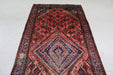Traditional Antique Red Medallion Handmade Oriental Wool Rug 140cm x 322cm top view homelooks.com