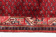 Traditional Red Vintage Botemir Design Handmade Oriental Wool Rug 108cm x 270cm edge view homelooks.com