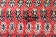 Traditional Vintage Red Botemir Design Handmade Wool Runner 112cm x 297cm close-up homelooks.com
