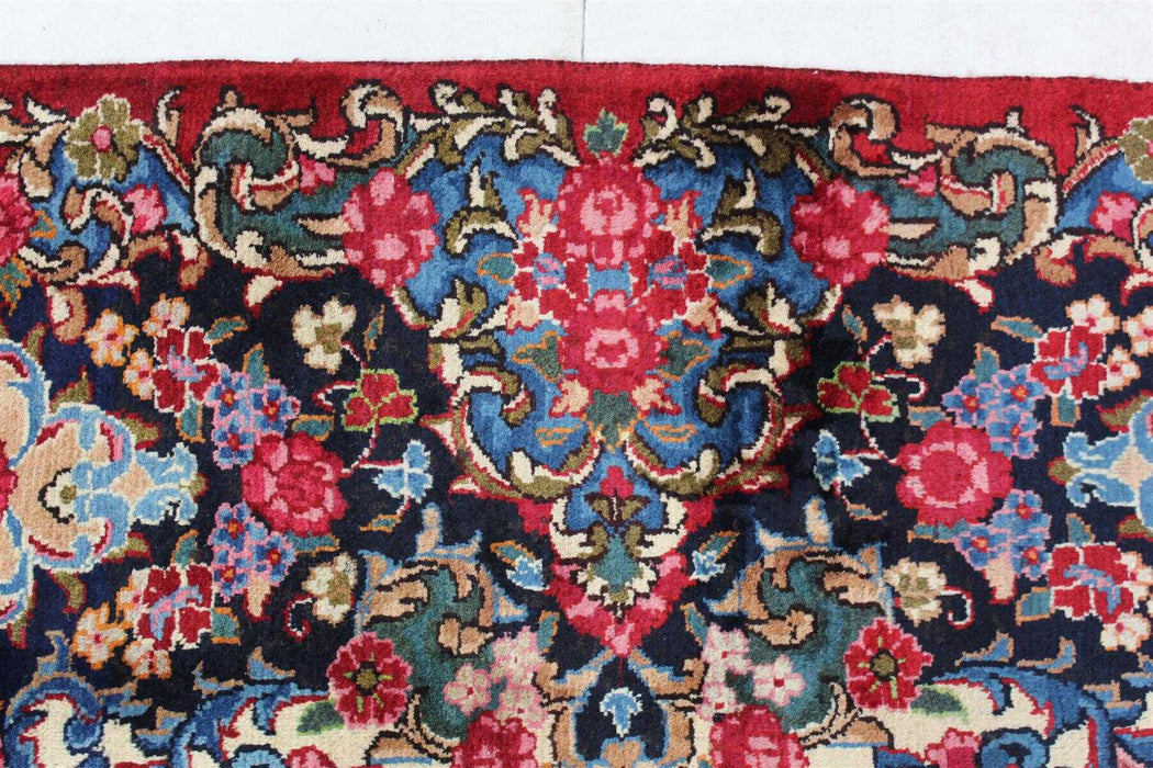 Traditional Antique Area Carpets Wool Handmade Oriental Rugs 253 X 350 cm edge design details www.homelooks.com
