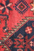 Traditional Antique Red Handmade Oriental Medium Wool Rug 94cm x 192cm design details close-up homelooks.com