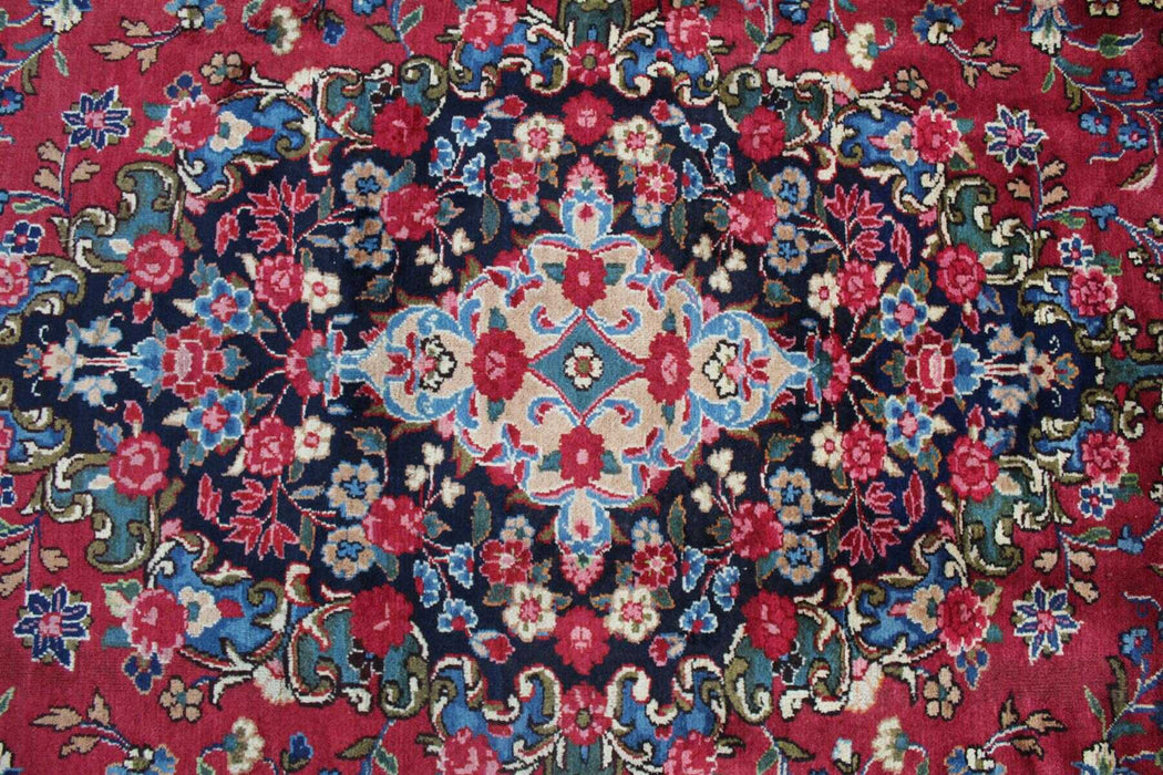 Traditional Antique Area Carpets Wool Handmade Oriental Rugs 253 X 350 cm medallion overview www.homelooks.com