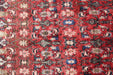 Traditional Antique Handmade Oriental Red Wool Rug 110cm x 253cm close up homelooks.com