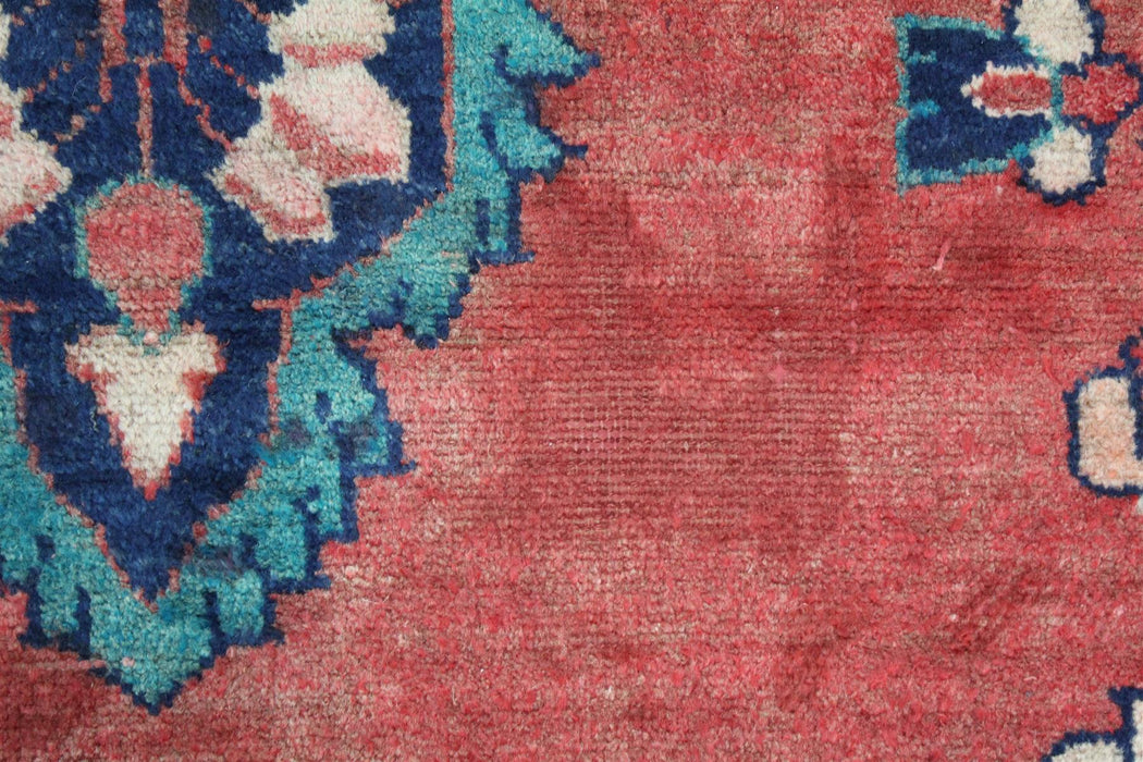 Unique Traditional Red Medallion Vintage Handmade Oriental Wool Rug homelooks.com