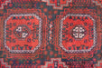 Traditional Antique Multi Medallion Handmade Red Wool Runner 112cm x 373cm multi medallion homelooks.com