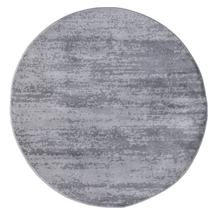 Grey Palma Abstract Modern Round Rug www.homelooks.com