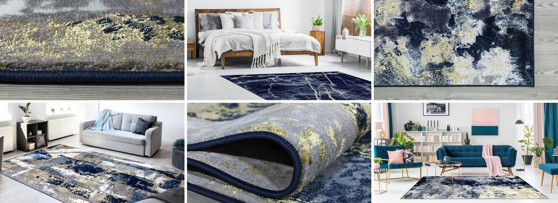 Gold and Navy Rugs: A Royal Touch to Your Home