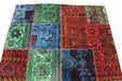 Traditional Antique Patchwork Multi Coloured Handmade Rug 150 X 200 cm homelooks.com 4