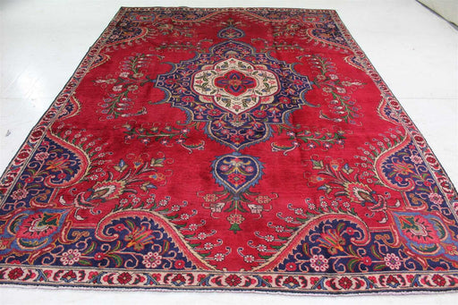 Lovely Large Traditional Red Vintage Handmade Oriental Wool Rug 212cm x 328cm www.homelooks.com