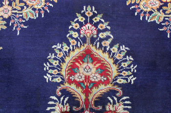 Traditional Navy Blue Antique Oriental Handmade Wool Rug 298 X 380 cm www.homelooks.com 8