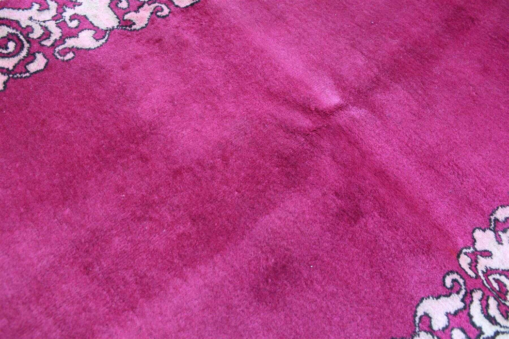Lovely Pink Traditional Vintage Floral Handmade Wool Hallway Runner www.homelooks.com