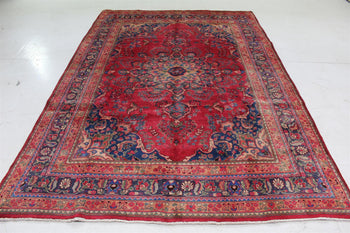 Traditional Antique Area Carpet Wool Handmade Oriental Rug 197 X 283 cm