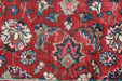 Large Traditional Red Antique Wool Handmade Oriental Rug 288 X 395 cm design details close-up www.homelooks.com