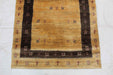 Lovely Traditional Antique Wool Handmade Oriental Rug 100 X 140 cm bottom view www.homelooks.com