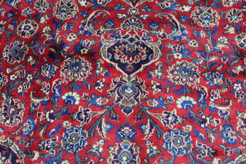 Traditional Red Medallion Vintage Handmade Oriental Rug 273 X 373 cm homelooks.com 8