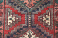 Beautiful Traditional Red Multi Medallion Vintage Handmade Wool Rug 100cm x 210cm