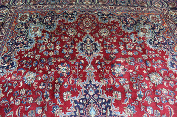 Traditional Vintage Large Red Wool Handmade Oriental Rug 290 X 425 cm www.homelooks.com 6