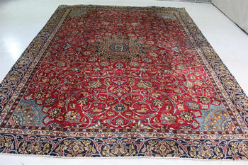 Traditional Antique Area Carpets Wool Handmade Oriental Rugs 270 X 355 cm www.homelooks.com