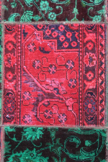 Traditional Antique Green & Red Wool Handmade Oriental Rug 145 X 200 cm homelooks.com 7