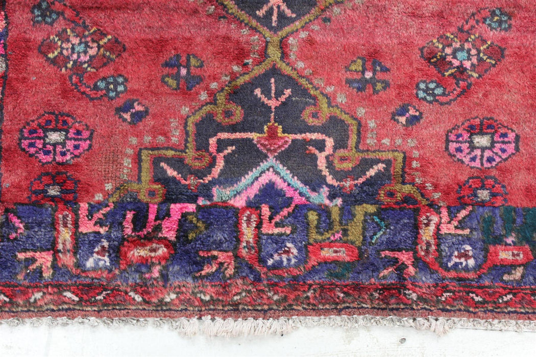 Traditional Antique Multi Coloured Medallion Handmade Wool Rug 101cm x 200cm