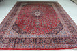 Classic Traditional Vintage Red Medallion Handmade Oriental Wool Rug 290 X 387cm www.homelooks.com