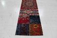 Traditional Antique Multi Patchwork Wool Handmade Oriental Rug 80 X 322 cm homelooks.com 2
