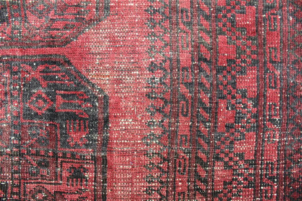 Deep Red Traditional Antique Medallion Handmade Wool Rug