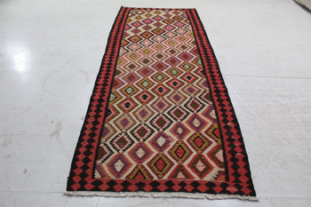 Beautiful Geometric Traditional Handmade Rug 110 X 282 cm homelooks.com 