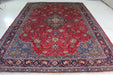 Traditional Vintage Medallion Red Oriental Wool Rug 288 X 354 cm www.homelooks.com