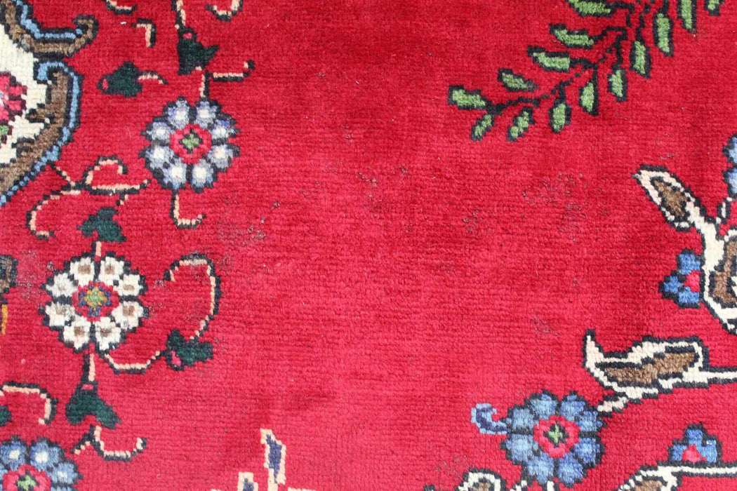 Lovely Traditional Red Vintage Large Handmade Oriental Wool Rug 296cm x 392cm floral pattern www.homelooks.com