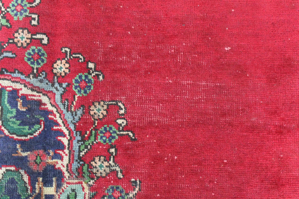 Traditional Antique Handmade Medallion Oriental Large Red Wool Rug 298cm x 385cm