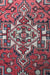 Classic Black & Red Traditional Vintage Wool Handmade Oriental Rug medallion view www.homelooks.com