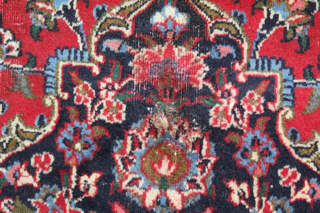Classic Traditional Vintage Red Medallion Handmade Oriental Wool Rug 290 X 387cm