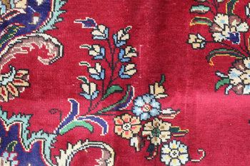 Traditional Vintage Handmade Oriental Wool Rug 221 X 326 cm homelooks.com 7