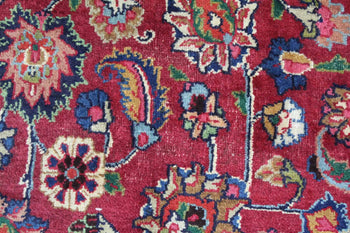 Lovely Traditional Antique Red Medallion Handmade Oriental Rug 283 X 420 cm floral pattern www.homelooks.com