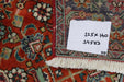 Lovely Traditional Handmade Orange Antique Oriental Wool Rug dimensions www.homelooks.com 