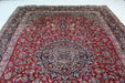 Antique hand-knotted oriental rug in rich red tones 294x390cm homelooks.com