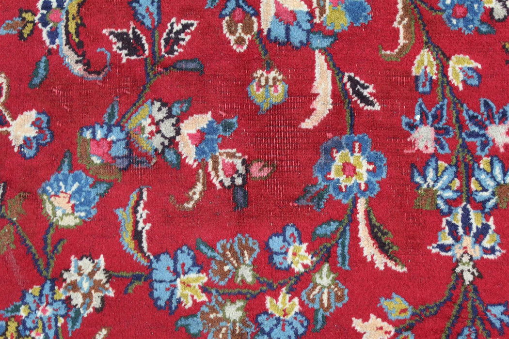 Traditional Antique Red Medallion Handmade Oriental Wool Rug 287cm x 346cm floral pattern homelooks.com
