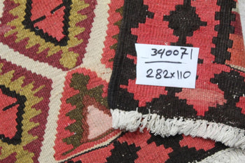 Beautiful Geometric Traditional Handmade Rug 110 X 282 cm homelooks.com 8