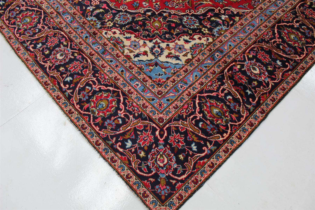 Traditional Antique Area Carpets Wool Handmade Oriental Rugs 270 X 382 cm corner view www.homelooks.com