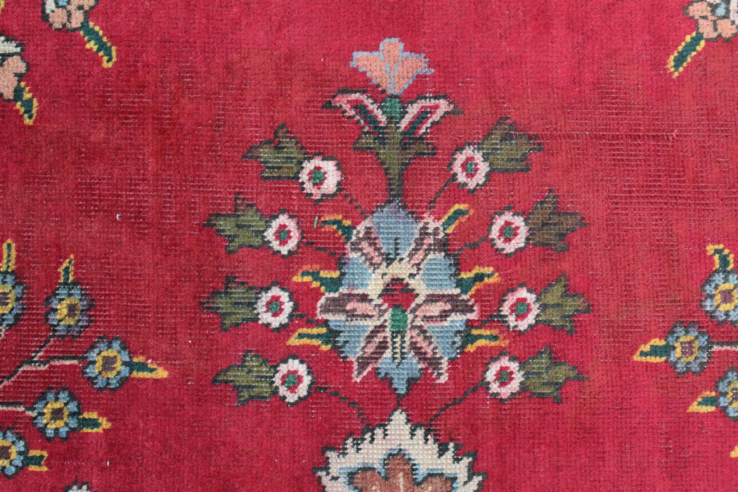 Traditional Large Vintage Medallion Handmade Red Wool Rug 307cm x 390cm