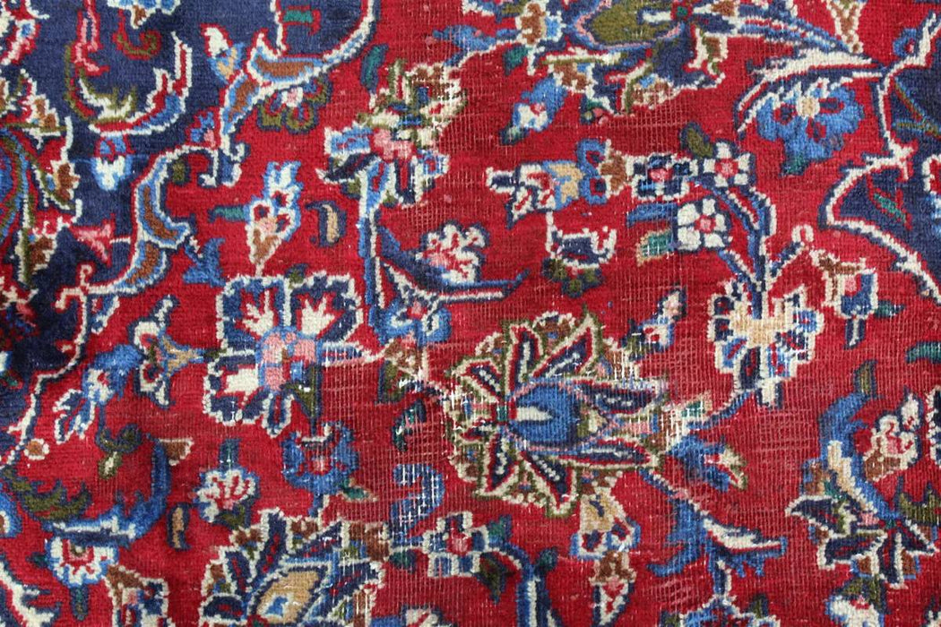 Traditional Red & Blue Medallion Handmade Oriental Wool Rug 188cm x 300cm