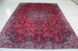 Traditional Vintage Red Medallion Wool Handmade Oriental Rug 202 X 300 cm www.homelooks.com