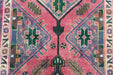 Stunning Traditional Vintage Pink Multi Medallion Handmade Wool Runner 110 X 325 cm homelooks.com 7